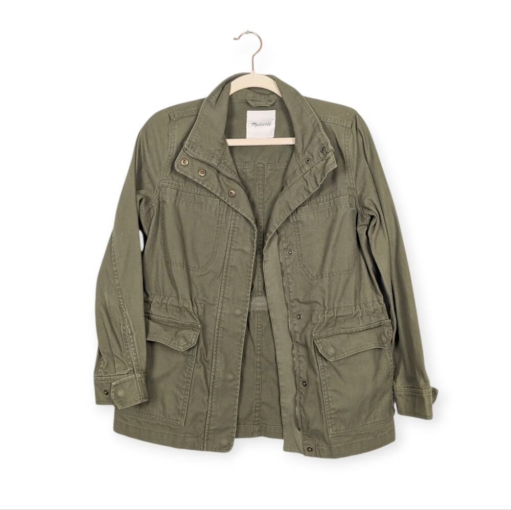 Madewell Utility Jacket XS Desert Olive Canvas Dispatch Military Casual